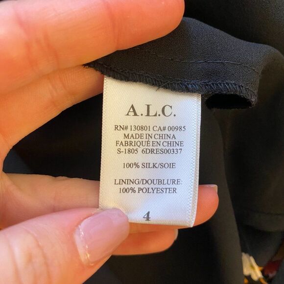 A.L.C. Carlo Wrap Long Sleeve Floral Mini Dress - Picture 8 of 9